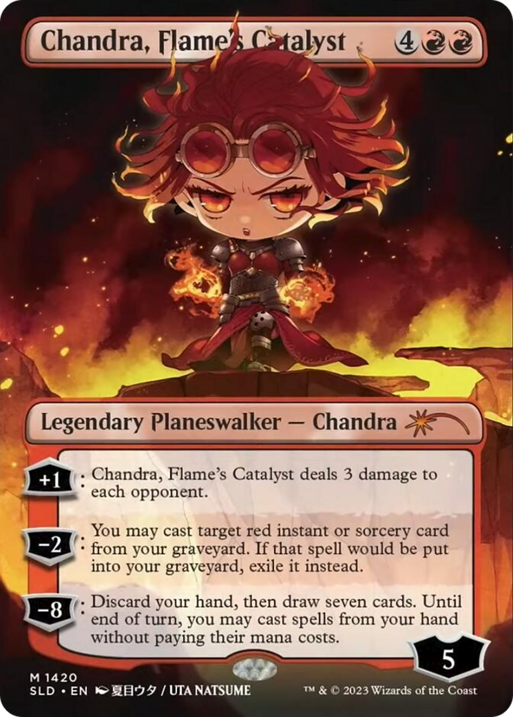 Chandra, Flame's Catalyst (SLD-1420★) (Borderless) (Foil)