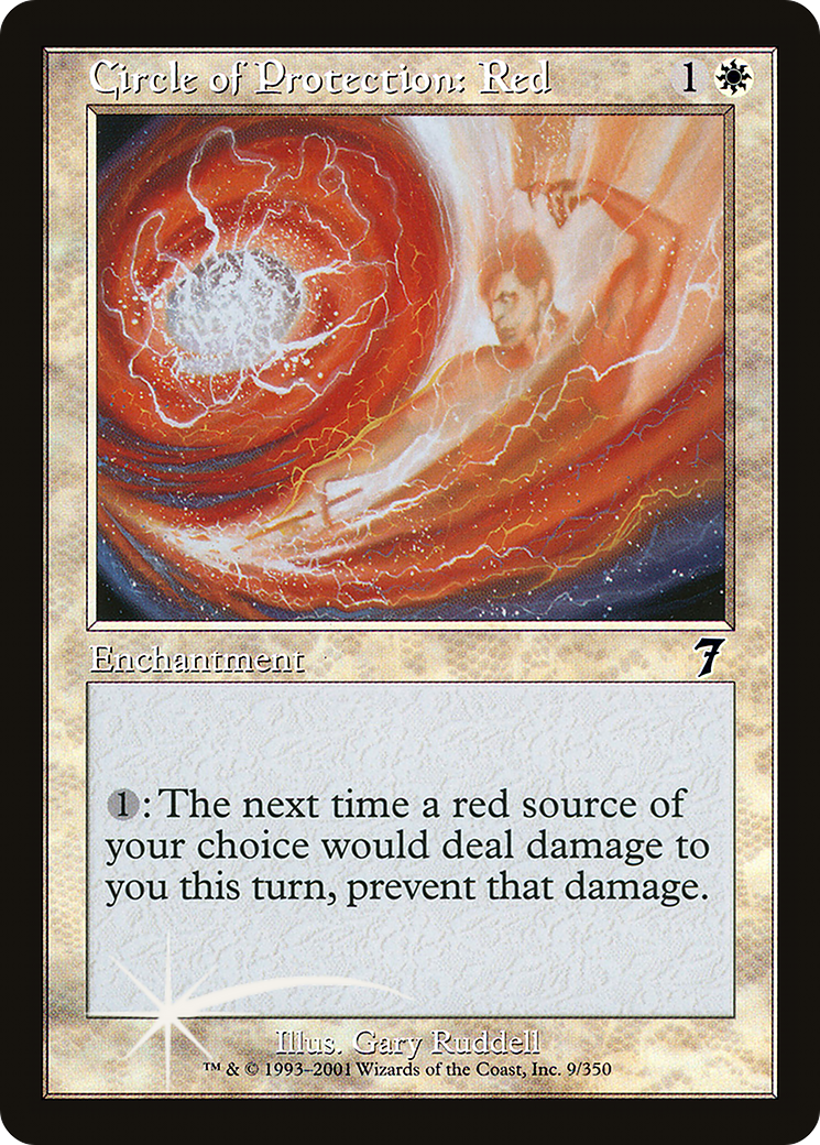 Circle of Protection: Red (7ED-009★) (Foil)