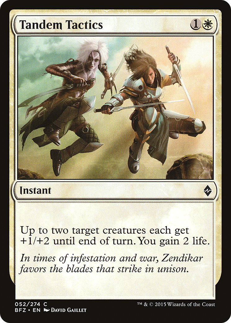 Tandem Tactics (BFZ-052) (Foil)