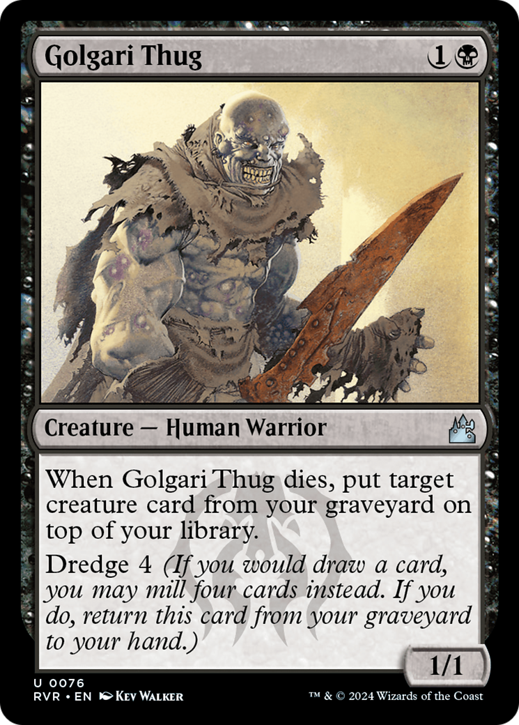 Golgari Thug (RVR-076) (Foil)