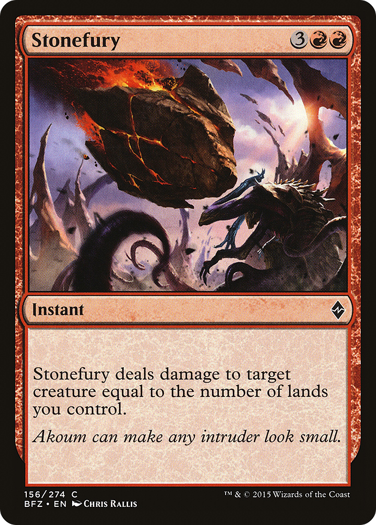 Stonefury (BFZ-156) (Foil)