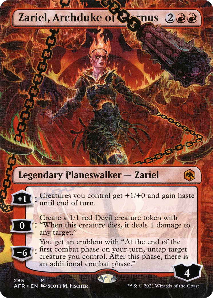 Zariel, Archduke of Avernus (AFR-285) (Borderless) (Foil)