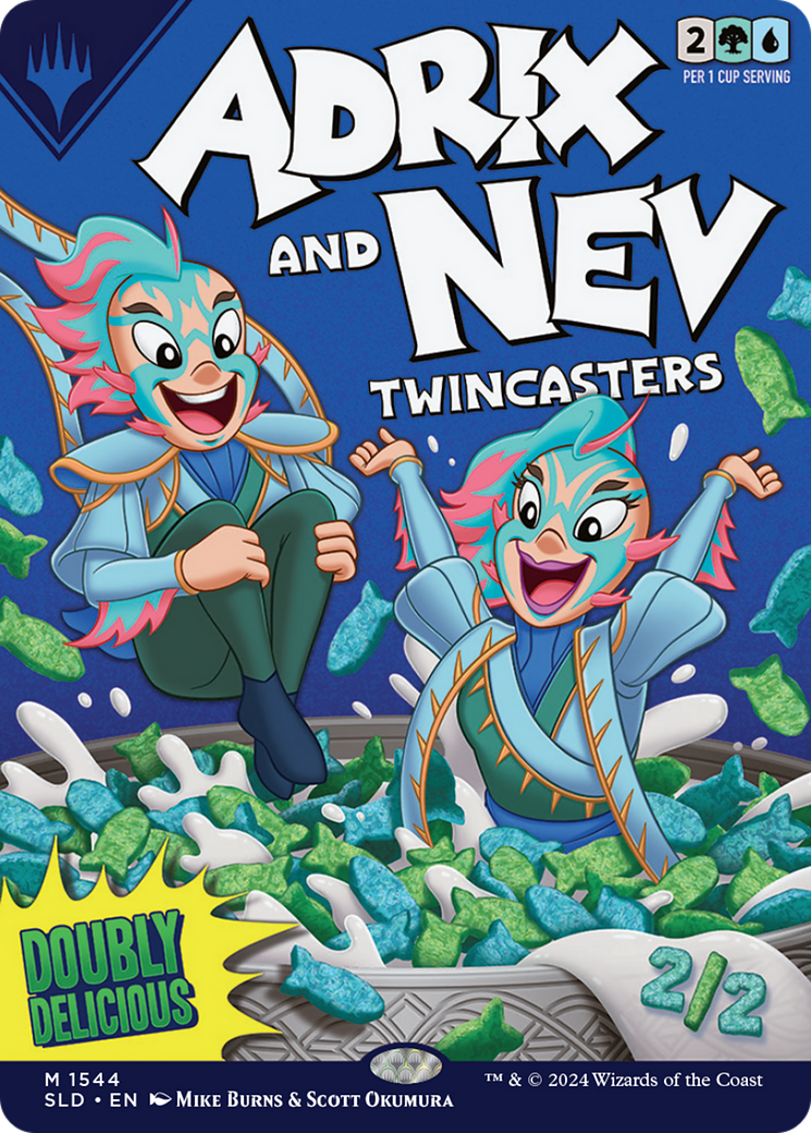 Adrix and Nev, Twincasters // Adrix and Nev, Twincasters (SLD-1544) (Borderless) (Foil)