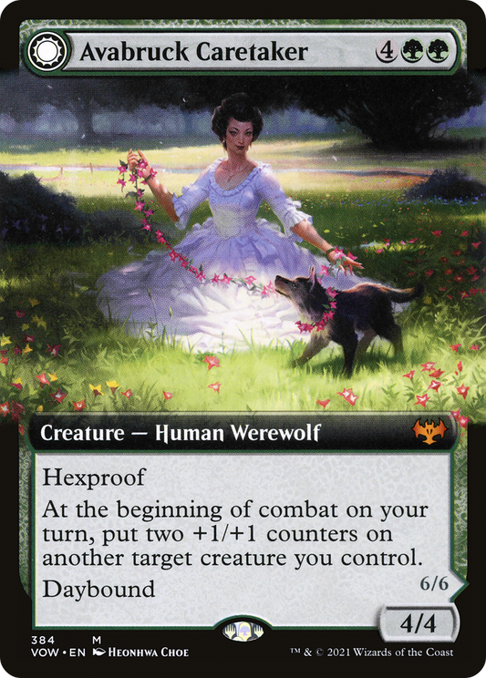Avabruck Caretaker // Hollowhenge Huntmaster (VOW-384) (Extended Art) (Foil)