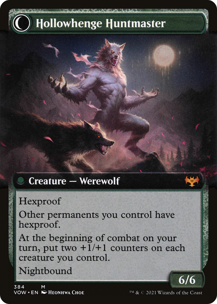 Avabruck Caretaker // Hollowhenge Huntmaster (VOW-384) (Extended Art)