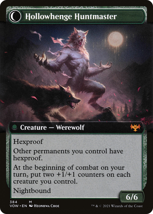 Avabruck Caretaker // Hollowhenge Huntmaster (VOW-384) (Extended Art)