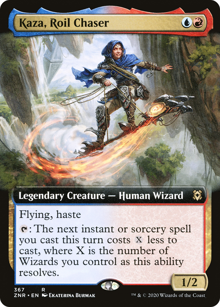 Kaza, Roil Chaser (ZNR-367) (Extended Art) (Foil)