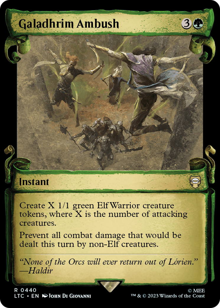 Galadhrim Ambush (LTC-440) (Showcase) (Scroll) (Foil)