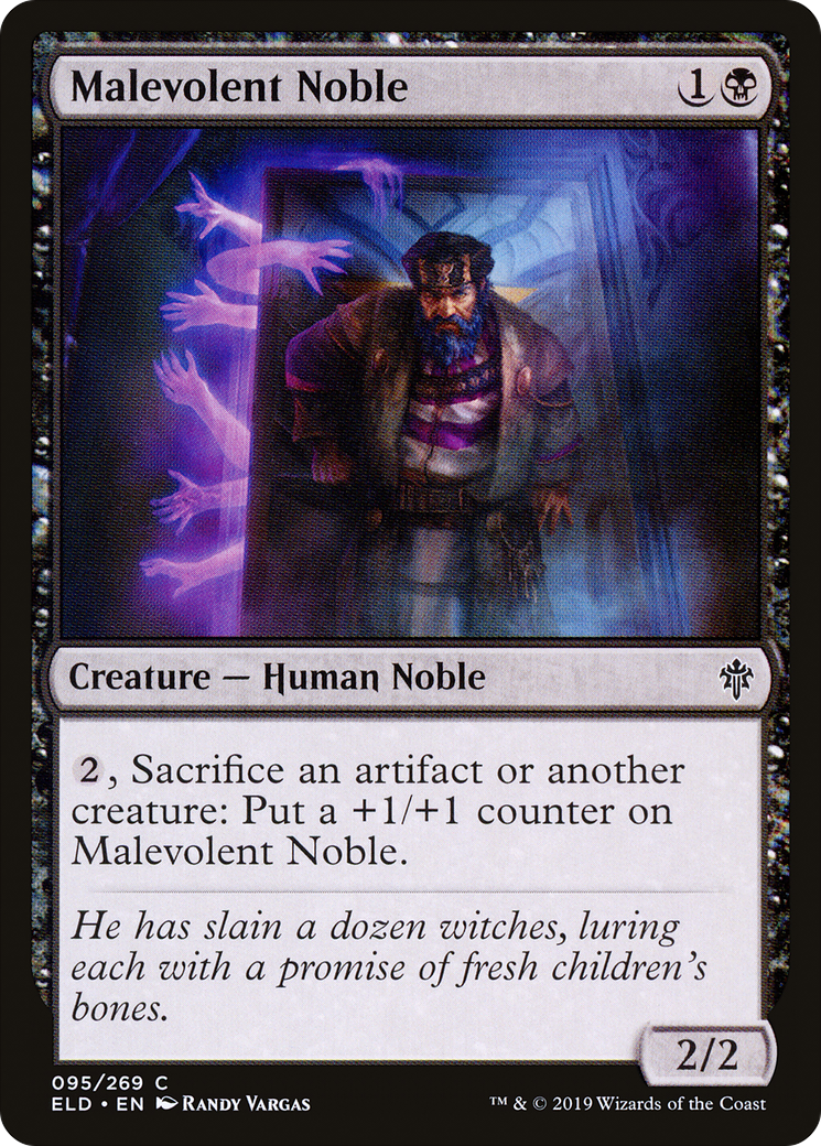 Malevolent Noble (ELD-095) (Foil)