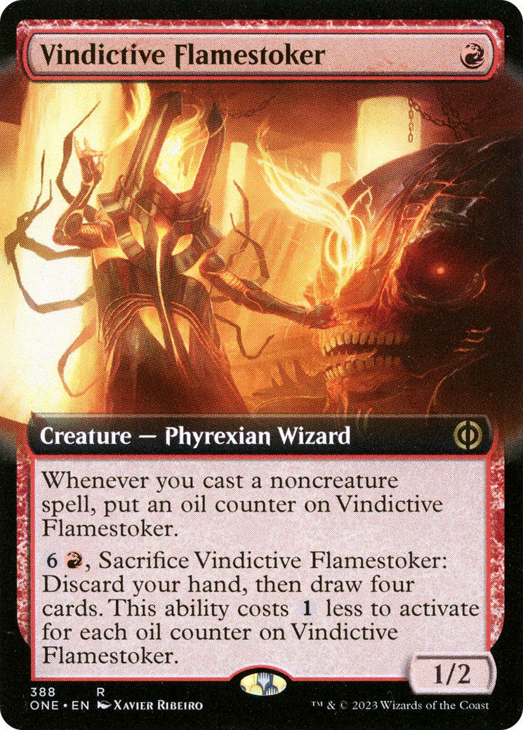 Vindictive Flamestoker (ONE-388) (Extended Art) (Foil)