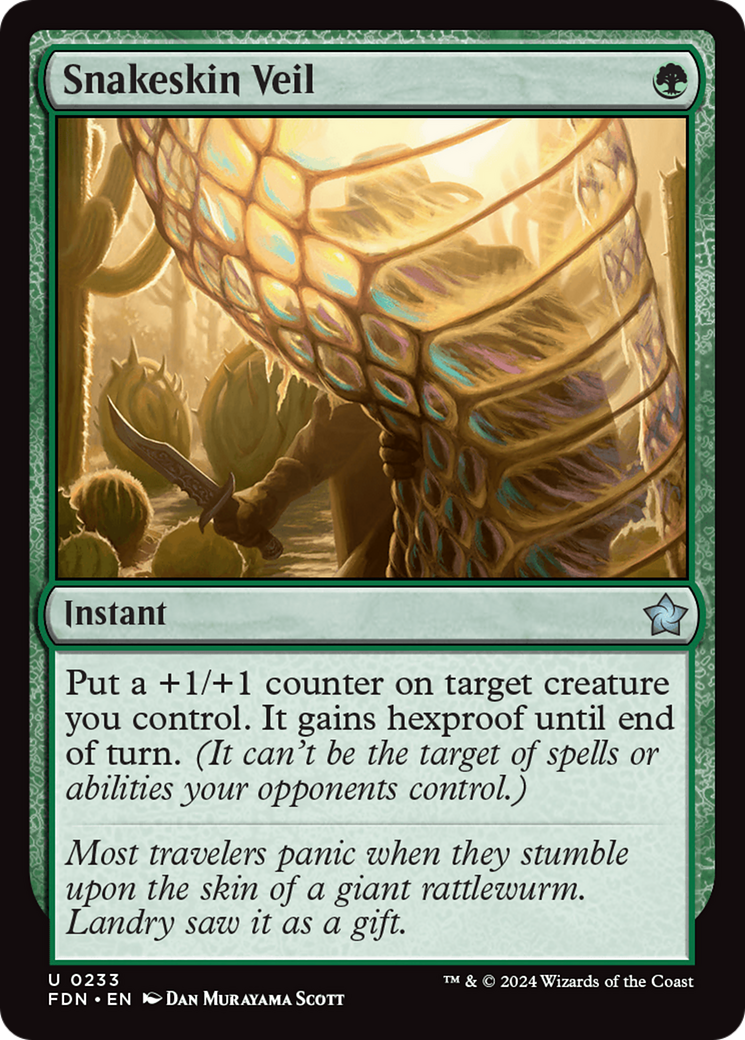 Snakeskin Veil (FDN-233) (Foil)