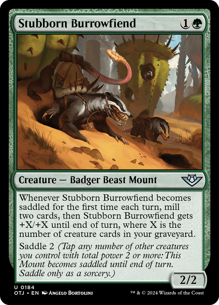 Stubborn Burrowfiend (OTJ-184)