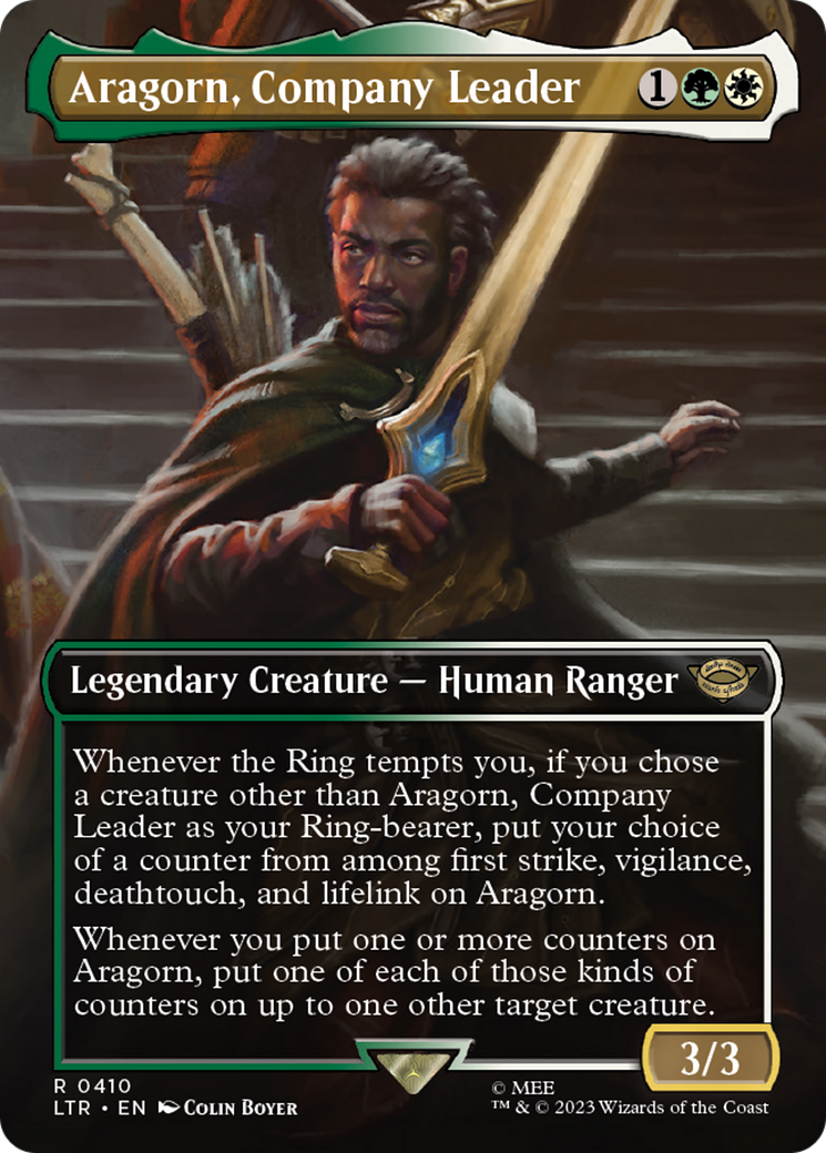 Aragorn, Company Leader (LTR-410) (Borderless) (Foil)
