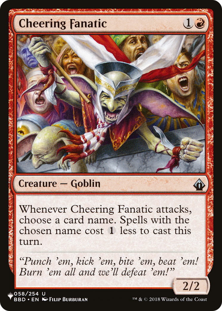 Cheering Fanatic (LIST-BBD-58)
