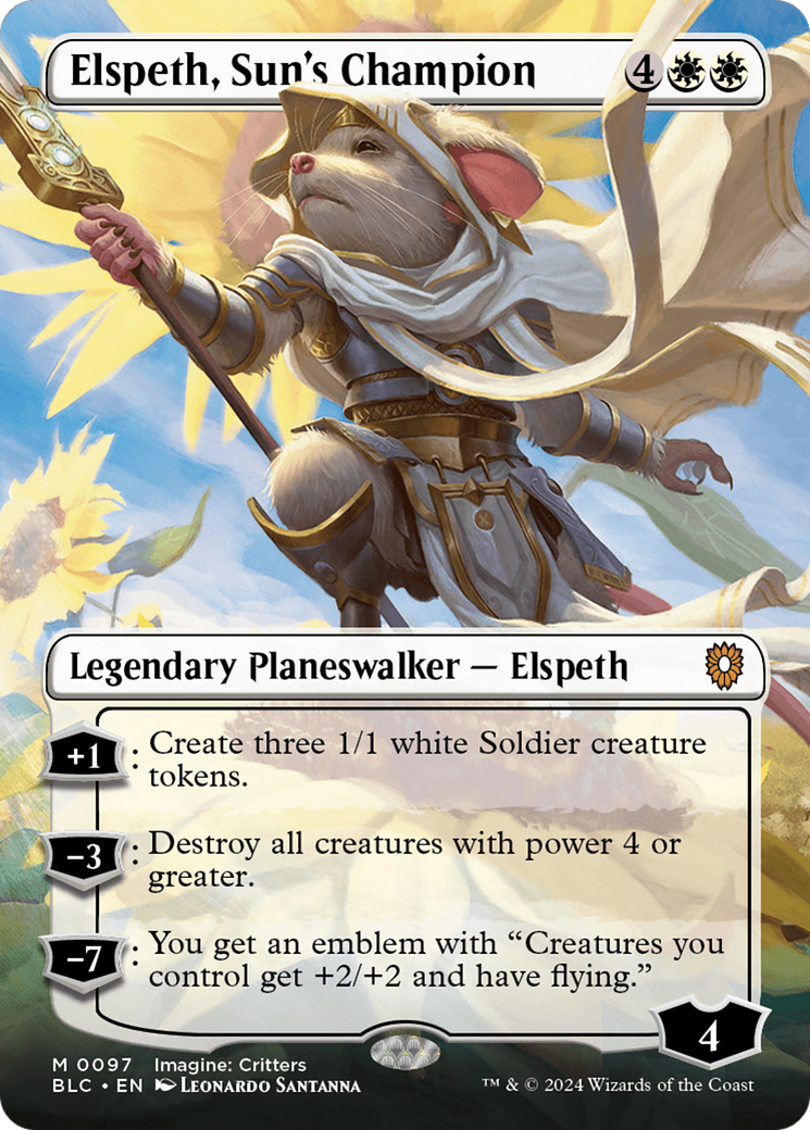 Elspeth, Sun's Champion (BLC-097) (Borderless)