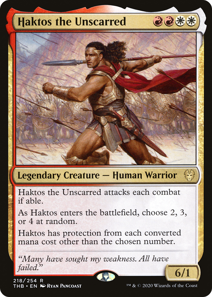 Haktos the Unscarred (THB-218) (Foil)