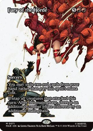 Fury of the Horde (Borderless) (MAR-071) (Foil)