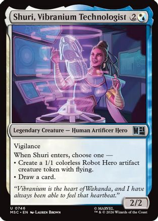 Shuri, Vibranium Technologist (MSC-746)