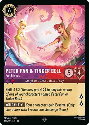 Peter Pan & Tinker Bell - Fast Friends (13-060) (Cold Foil)