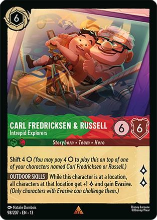 Carl Fredricksen & Russell - Intrepid Explorers (13-098) (Cold Foil)