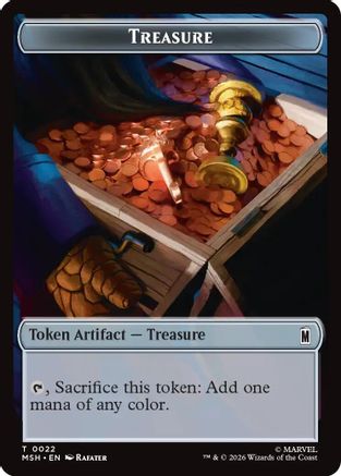 Treasure (022) // Bird (005) Double-Sided Token (MSC-22 // 5)