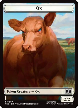 Ox (007) // Construct (014) Double-Sided Token (MSC-7 // 14)