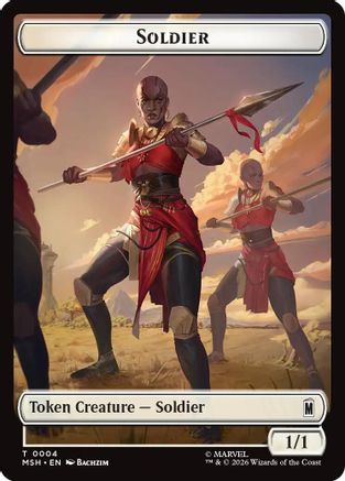 Soldier // Copy Double-Sided Token (MSC-4 // 1)