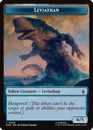 Leviathan // Food Double-Sided Token (MSH-005/019) (Foil)