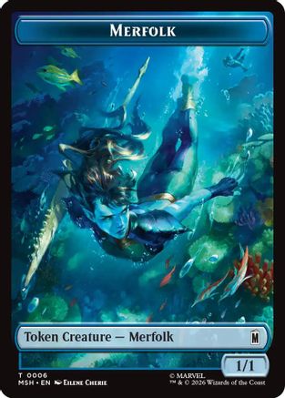 Merfolk // Doombot Double-Sided Token (MSH-006/018) (Foil)