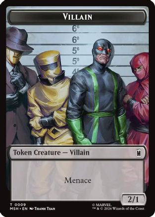 Villain // Soldier Double-Sided Token (MSH-009/003) (Foil)
