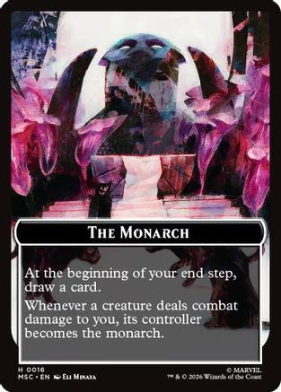 The Monarch (016) // Vibranium (031) Double-Sided Token (Surge Foil) (MSC-16 // 31)