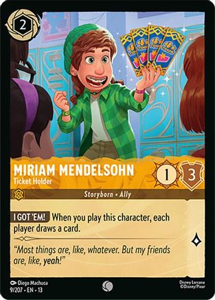 Miriam Mendelsohn - Ticket Holder (13-009) (Cold Foil)
