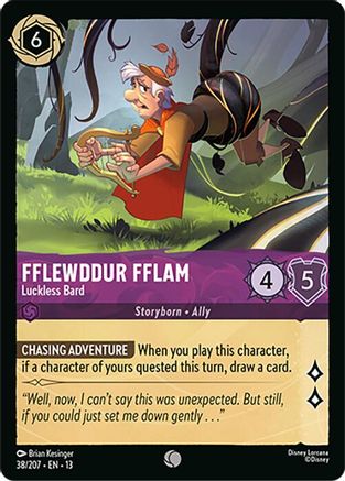 Fflewddur Fflam - Luckless Bard (13-038) (Cold Foil)