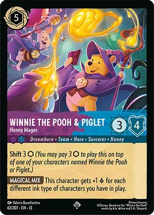 Winnie the Pooh & Piglet - Hunny Mages (13-062) (Cold Foil)