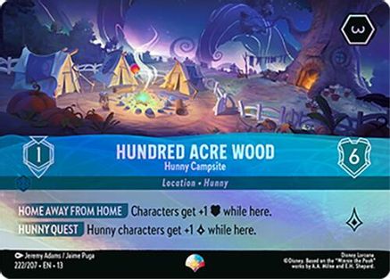 Hundred Acre Wood - Hunny Campsite (Epic) (13-222) (Holofoil)