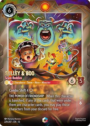 Sulley & Boo - Scare Buddies (Enchanted) (13-229) (Holofoil)