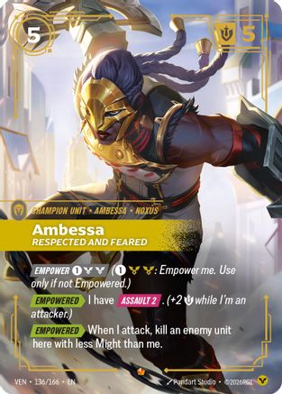Ambessa, Respected and Feared (VEN-136) (Foil)