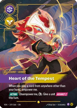Kennen - Heart of the Tempest (Overnumbered) (VEN-197) (Foil)