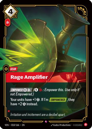 Rage Amplifier (VEN-018) (Foil)