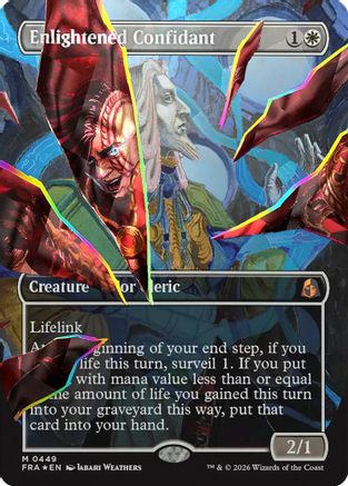 Enlightened Confidant (Borderless) (Facet Foil) (FRA-449)