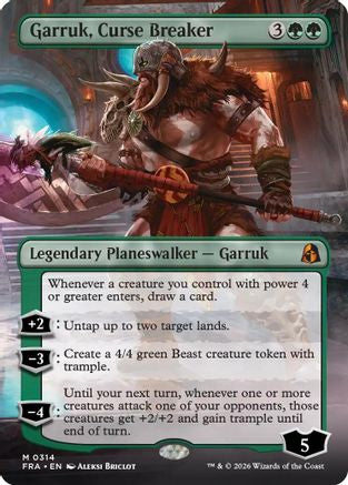 Garruk, Curse Breaker (Borderless) (FRA-314) (Foil)