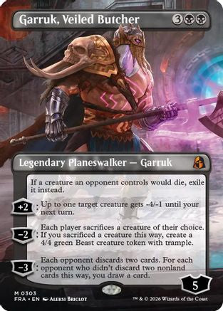 Garruk, Veiled Butcher (Borderless) (FRA-303)