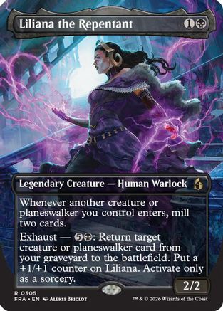 Liliana the Repentant (Borderless) (FRA-305) (Foil)