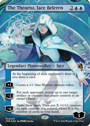 The Theorist, Jace Beleren (Borderless) (0443) (FRA-443)