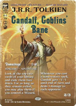 Gandalf, Goblins' Bane (Book Cover) (HOB-242)