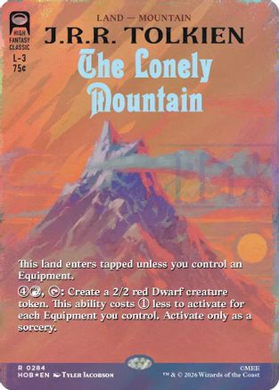The Lonely Mountain (Book Cover) (Surge Foil) (HOB-284)