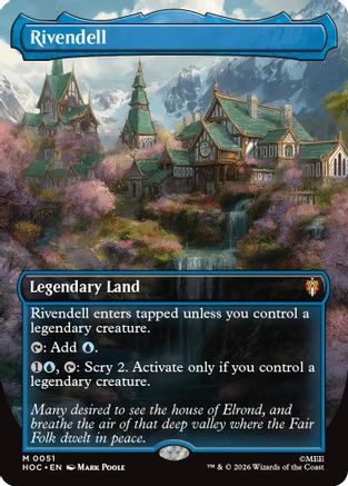Rivendell (Borderless) (HOC-051) (Foil)
