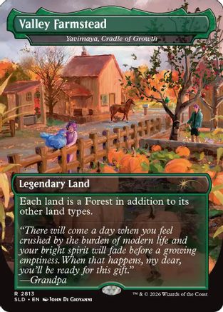 Valley Farmstead - Yavimaya, Cradle of Growth (SLD-2813) (Foil)