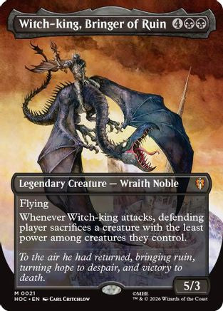 Witch-king, Bringer of Ruin (Borderless) (HOC-021)