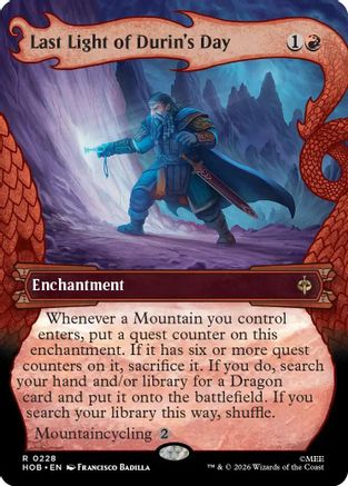 Last Light of Durin's Day (Showcase) (HOB-228) (Foil)